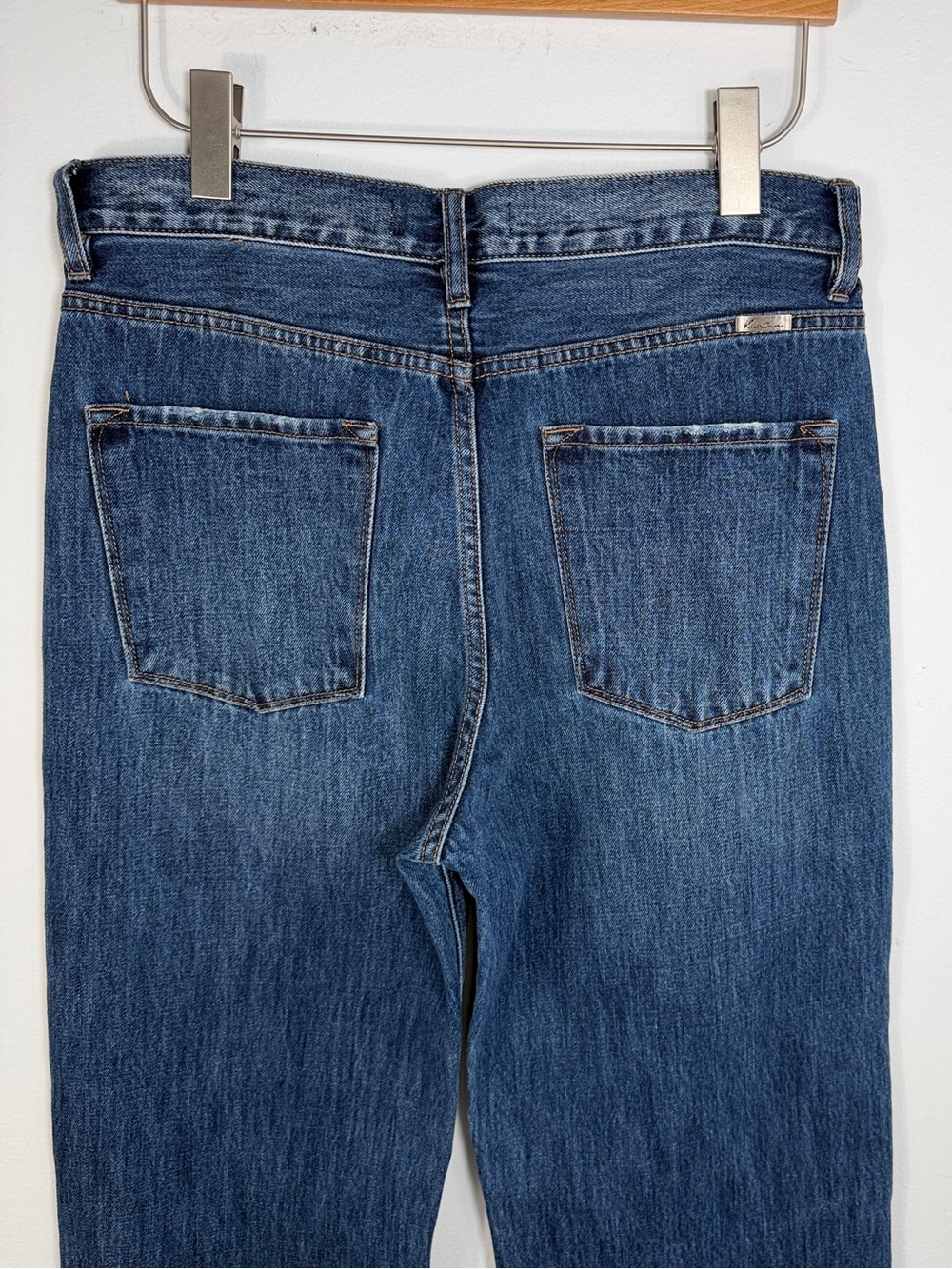 KanCan Dark Wash 90’s Ultra High Rise Wide Leg Flare Jean- Size 9 - Picture 5 of 9